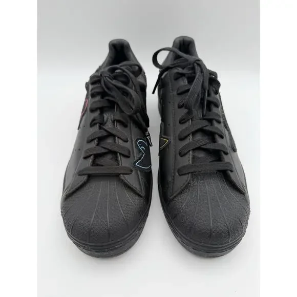 Adidas Mark Gonzales x Superstar ADV Black Shmoo Sneakers Mens Size 10 Shell Toe - Picture 4 of 15